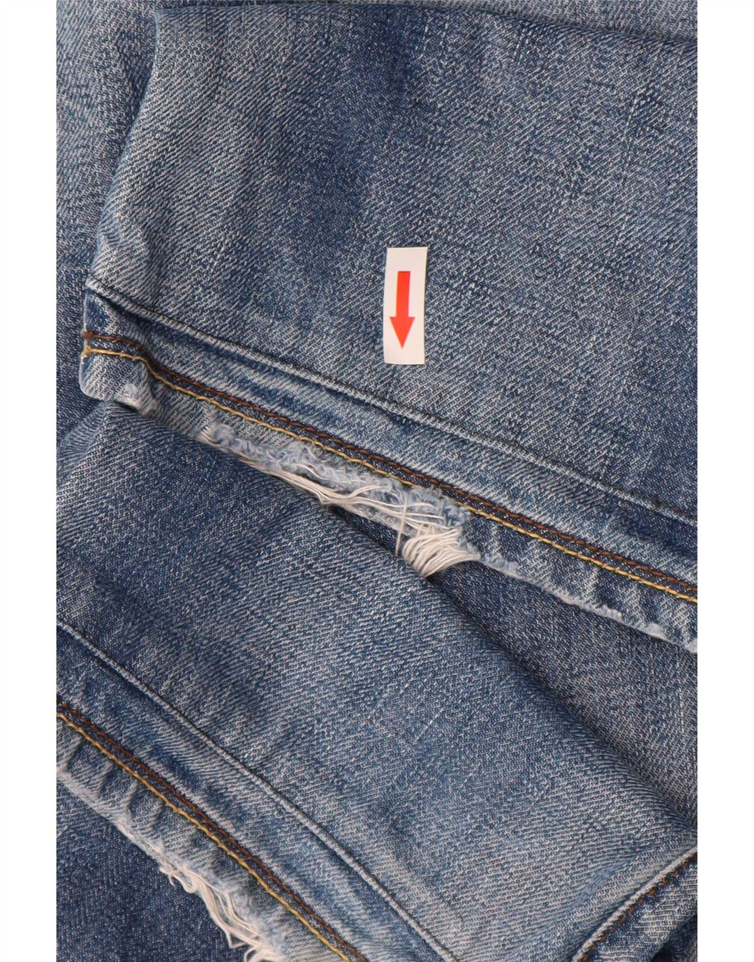 Liu Jo Men Distressed Straight Jeans W32 L34 Blå Bomuld