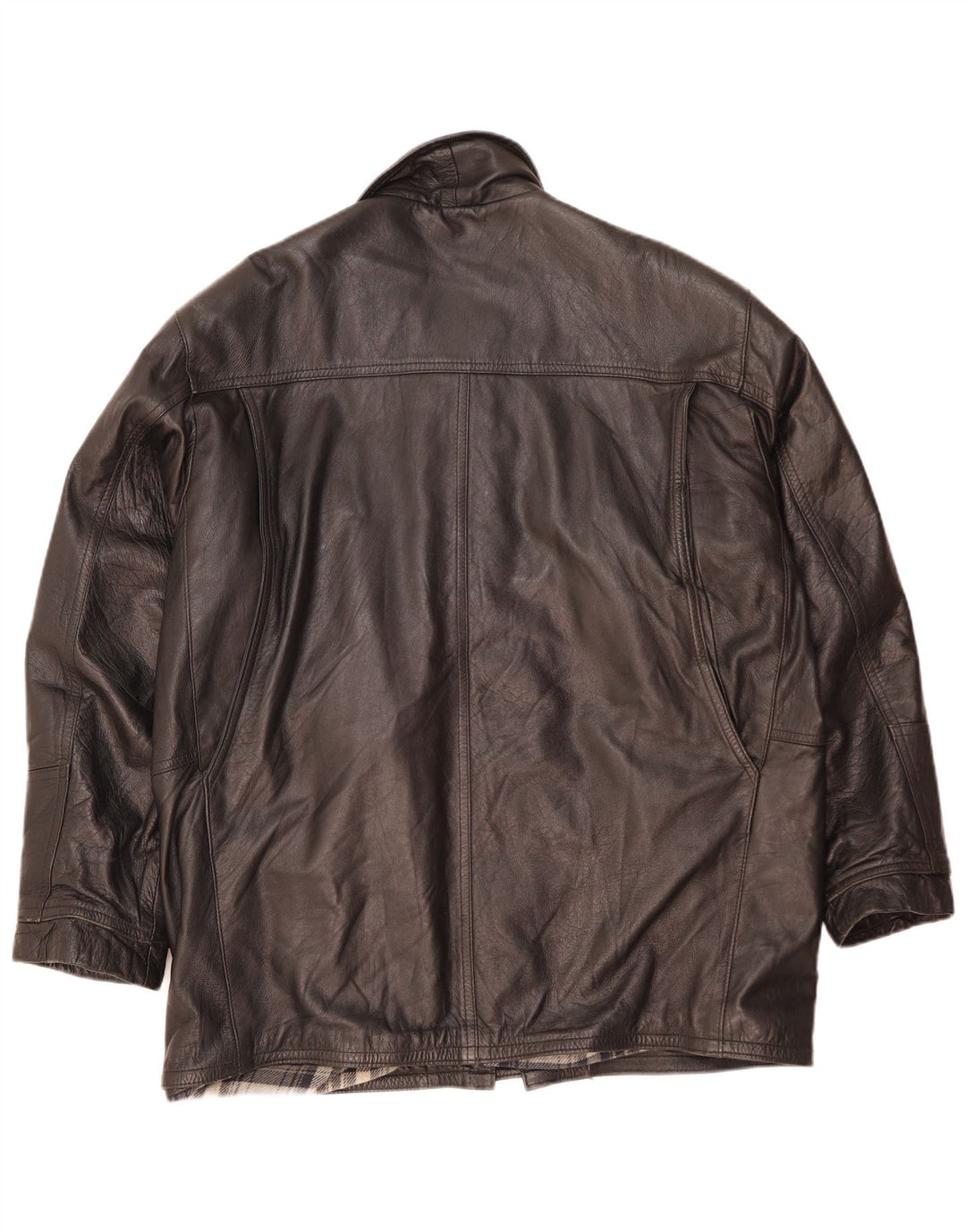 Gianfranco Ferre Herre Læderjakke UK 42 XL Sort Læder