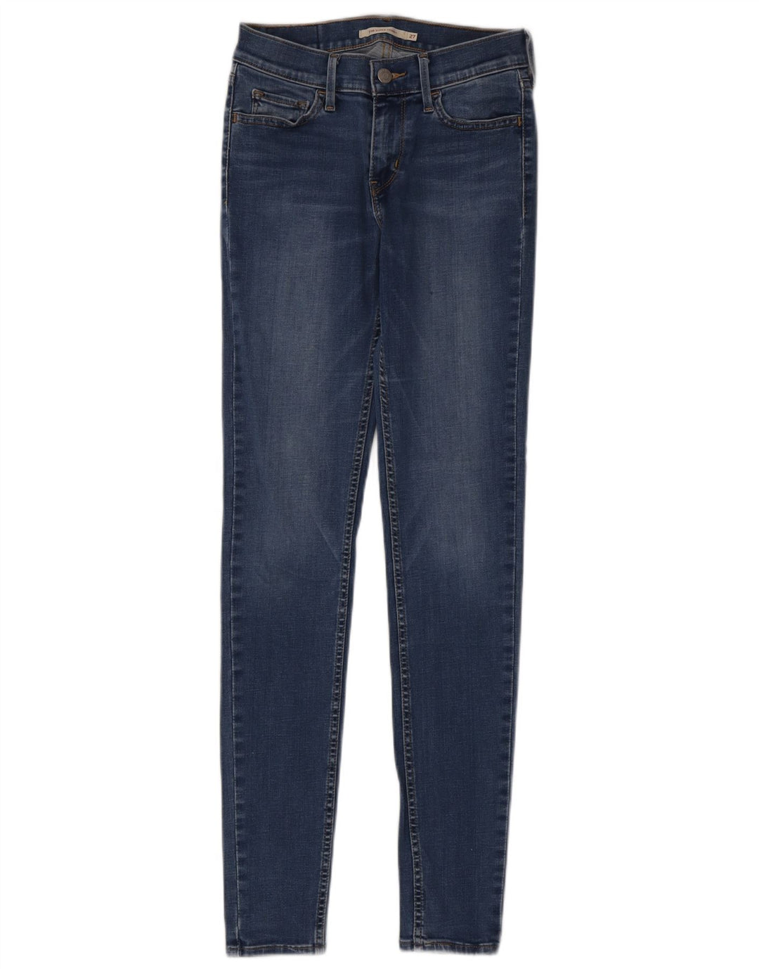 LEVI'S Dame 710 Super Skinny Jeans W27 L32 Blå