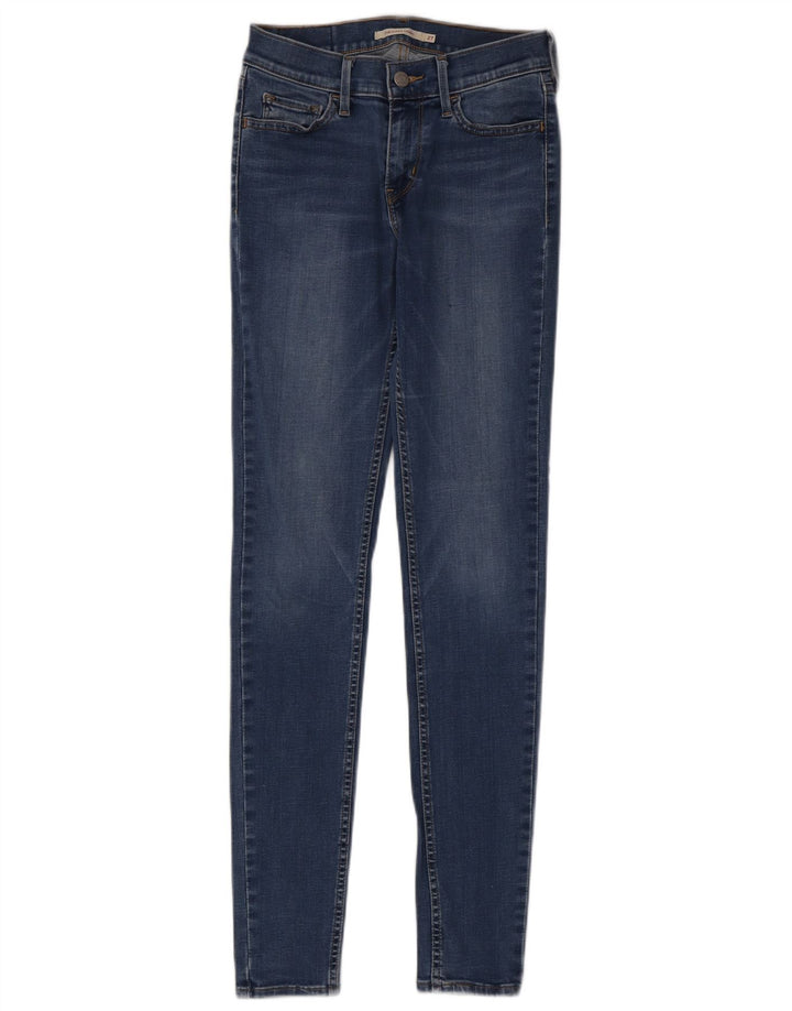 LEVI'S Dame 710 Super Skinny Jeans W27 L32 Blå