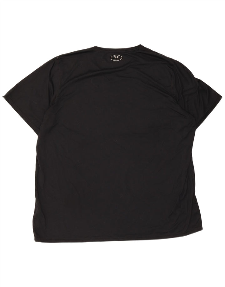 UNDER ARMOUR Herre Heat Gear Grafisk T-Shirt Top 3XL Sort Polyester