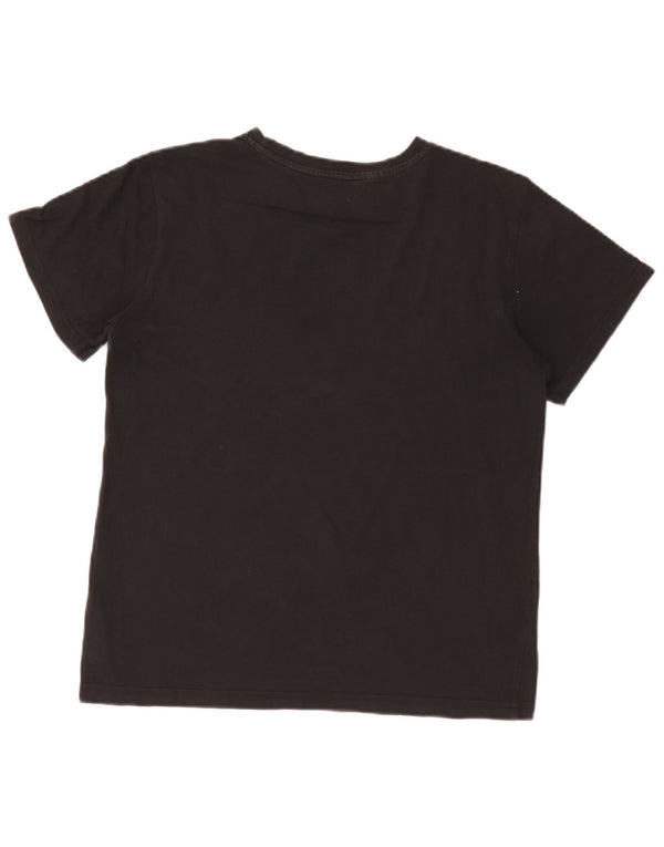 Adidas drenge grafisk t-shirt top 14-15 år sort bomuld