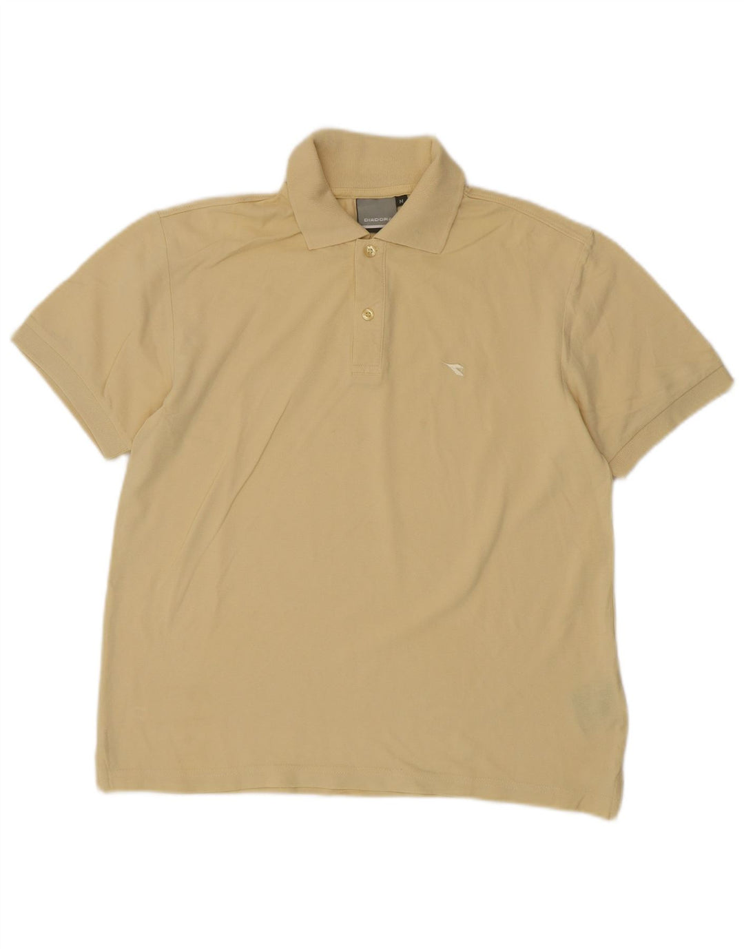 DIADORA Poloshirt til mænd Medium gul bomuld