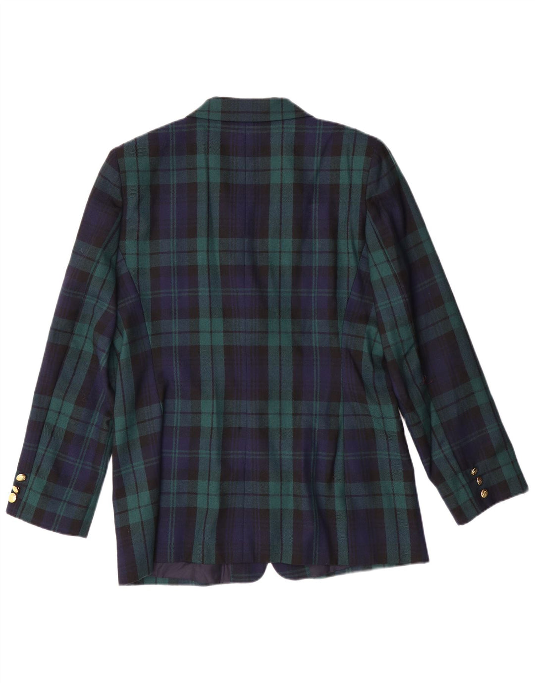 LUISA SPAGNOLI Dame Blazer Jacket IT 46 Large Green Plaid Classic