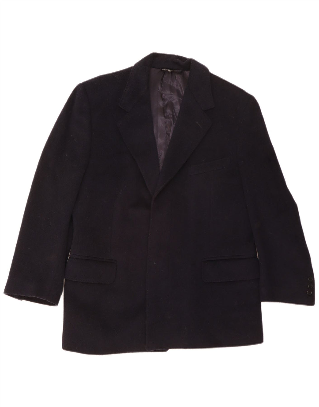 San Remo Herre Blazer Jacket UK 36 Small Navy Blue Wool