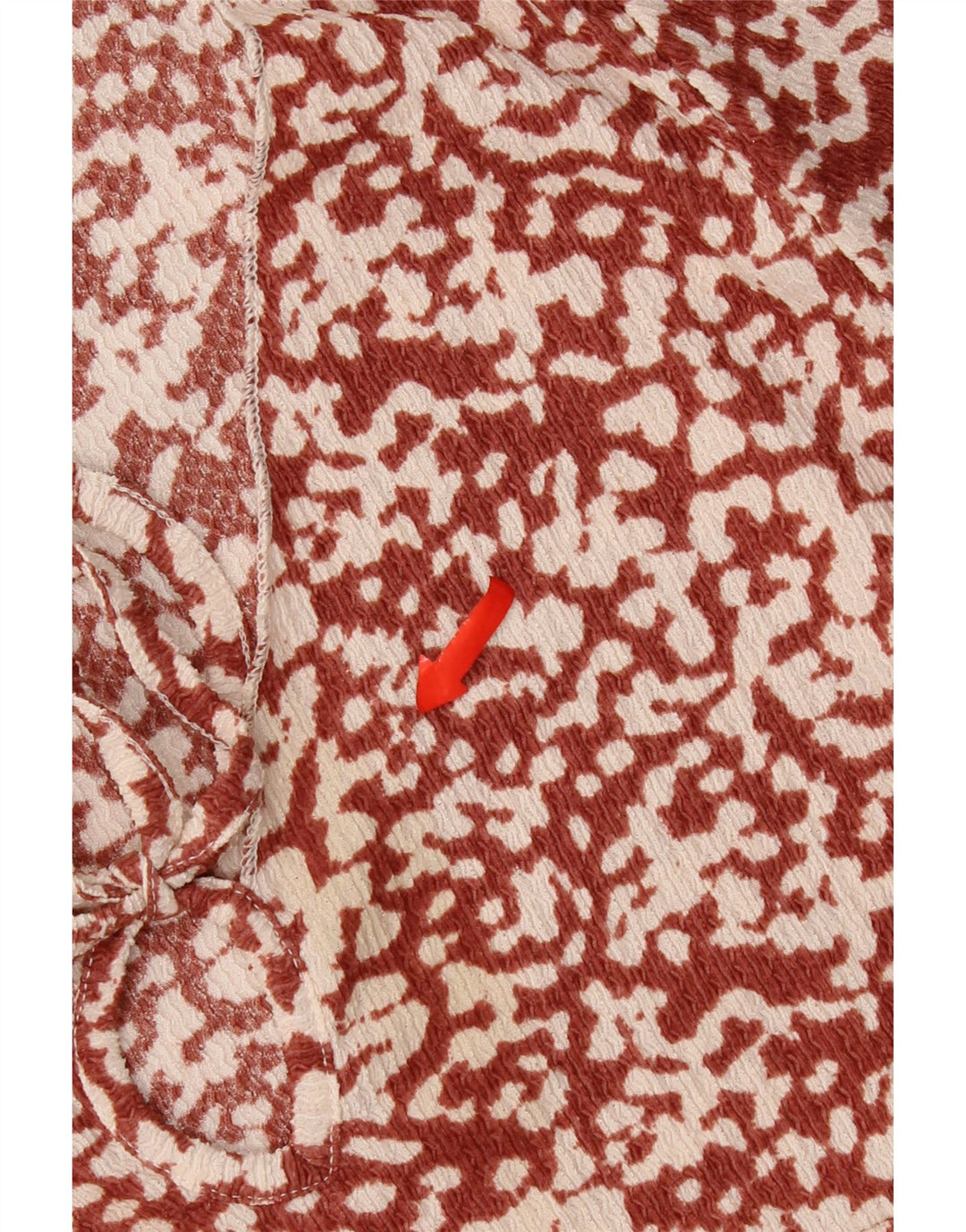 Topshop Kvinder Abstrakt A-Line Kjole UK 12 Medium Maroon