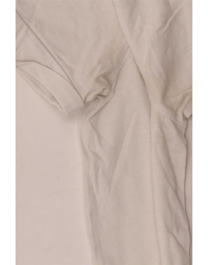 Tommy Hilfiger Dame Grafisk T-Shirt Top UK 14 Medium White
