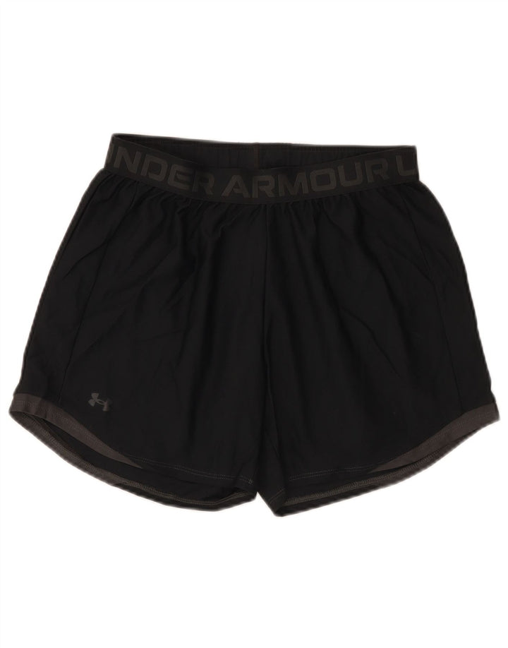Under Armour Graphic Sports Shorts til kvinder UK 10 Small Black Polyester