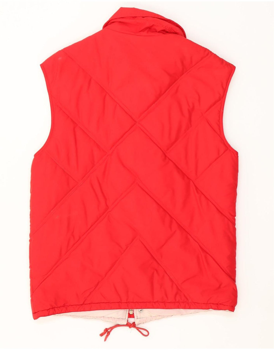 GIGI RIZZI Mens Padded Gilet UK 38 Medium Red Vintage Gigi Rizzi and Second-Hand Gigi Rizzi from Messina Hembry 