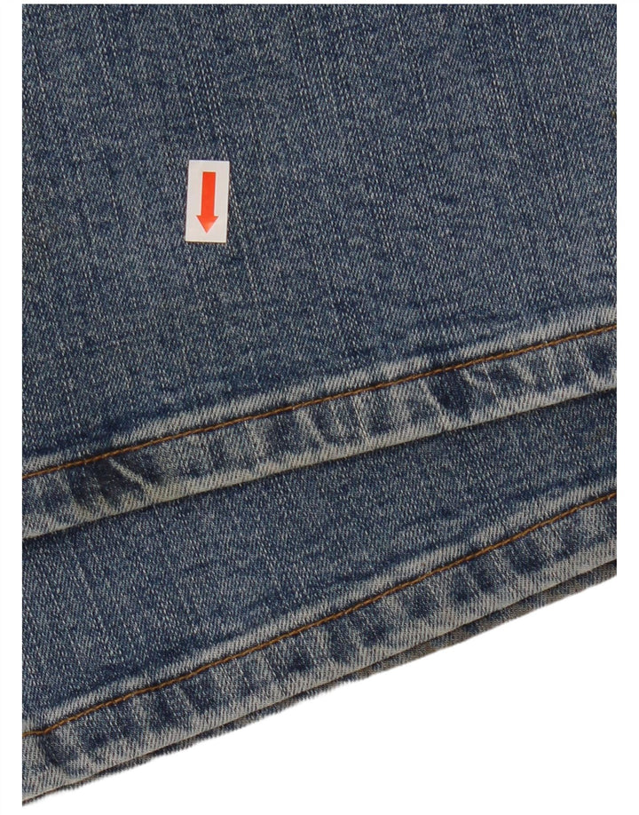 WRANGLER Herre Texas Stretch Straight Jeans W38 L32 Blå Bomuld
