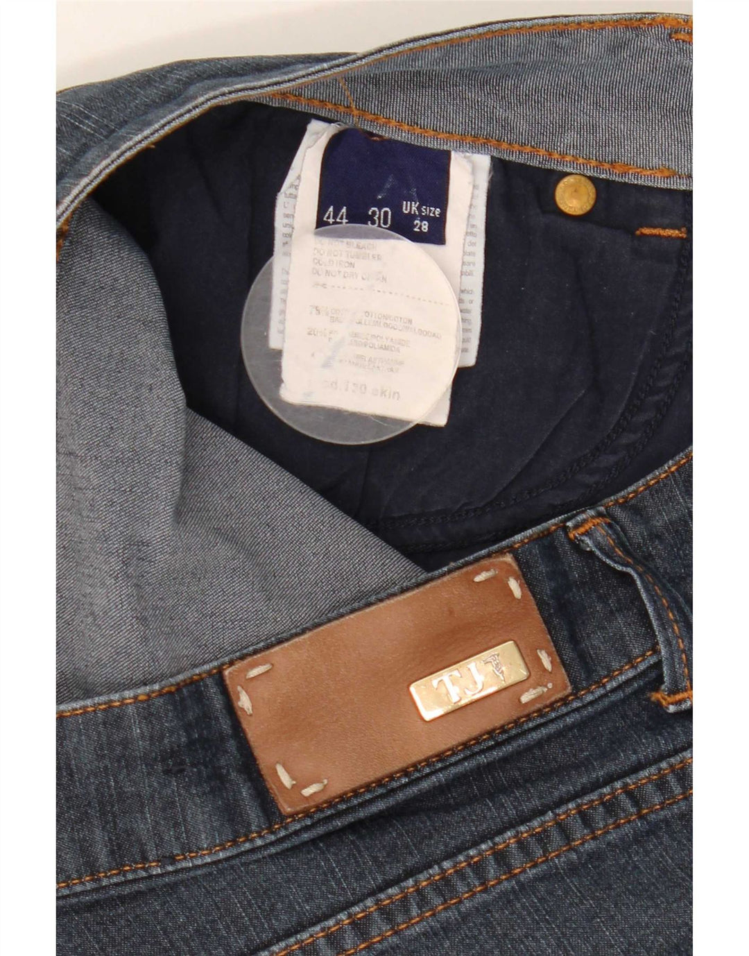 Trussardi Dame Slim Jeans W28 L28 Blå Bomuld