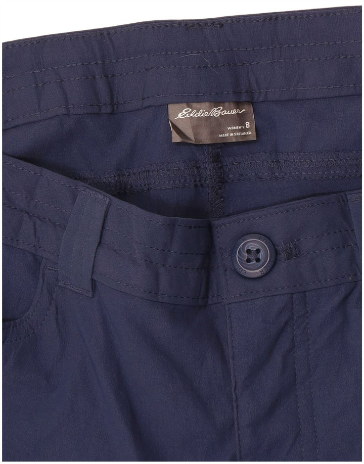 EDDIE BAUER Lige Capri-bukser til kvinder US 8 Medium W32 L20 Marineblå