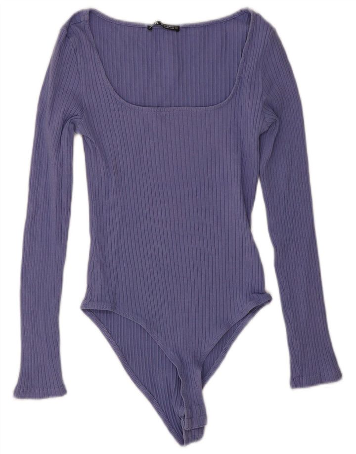 Zara langærmet bodysuit til kvinder UK 12 Medium Purple