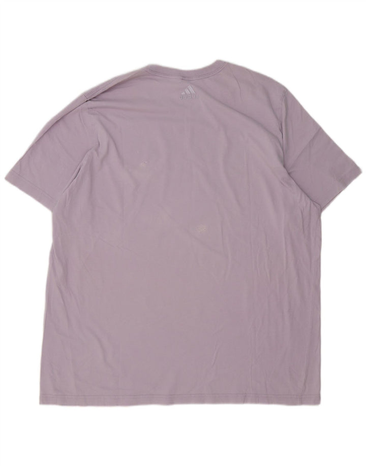 Adidas Grafisk T-shirt top til mænd XL Lilla