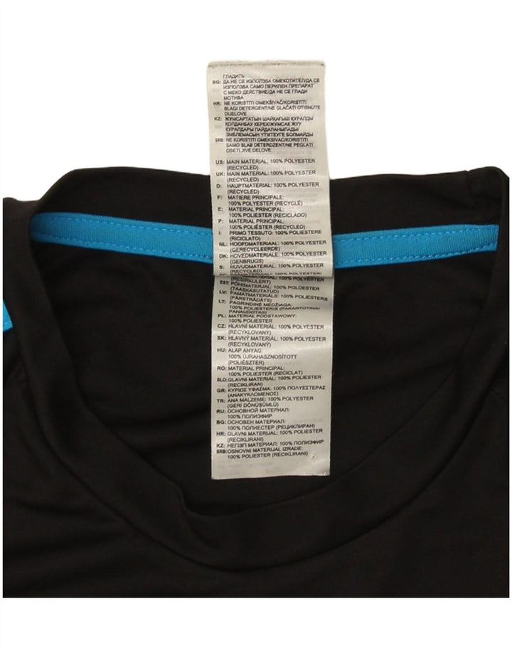 Adidas T-shirt top lille sort polyester til mænd