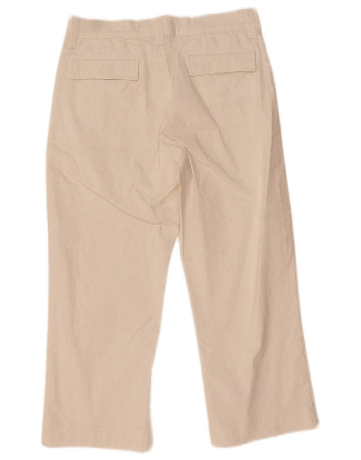Riffel Dame Lige Capri Bukser W30 L20 Hvid Polyamid