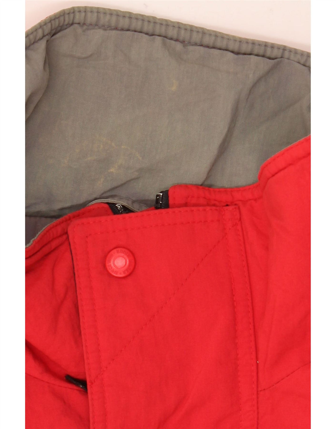 Eddie Bauer Herre polstret jakke UK 42 XL Rød Bomuld