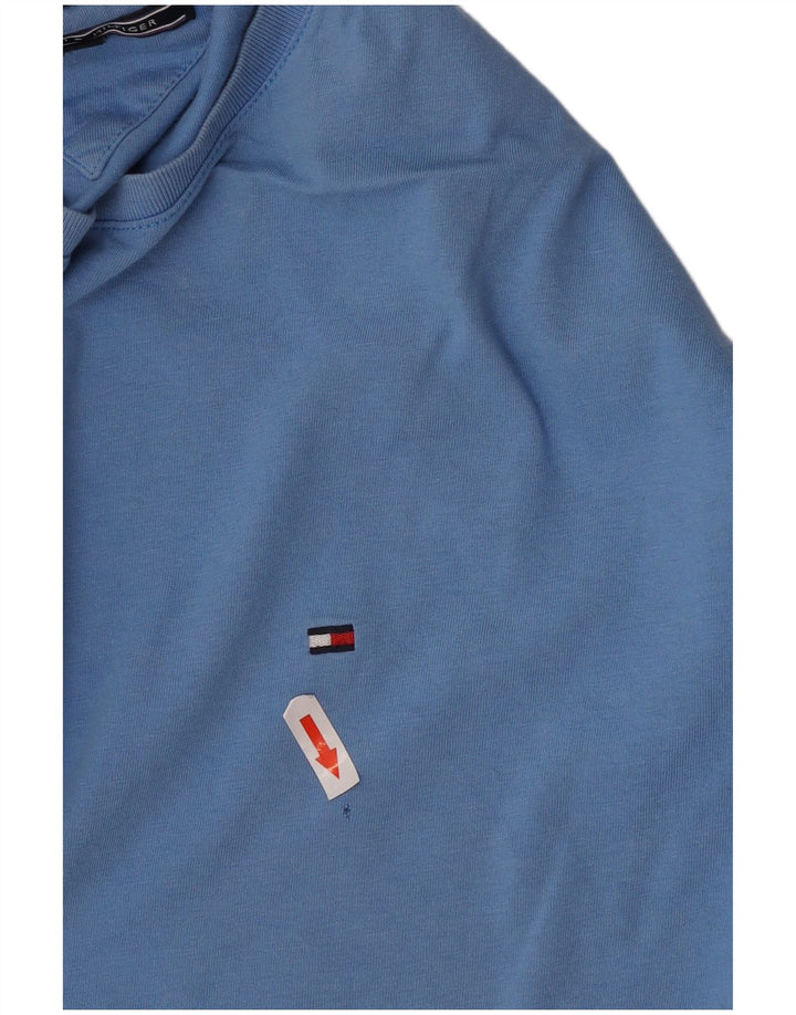Tommy Hilfiger Herre T-Shirt Top XL Blå Bomuld