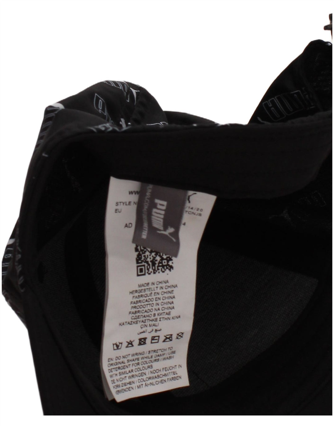 PUMA Mens Graphic Baseball Cap One Size Black Polyester