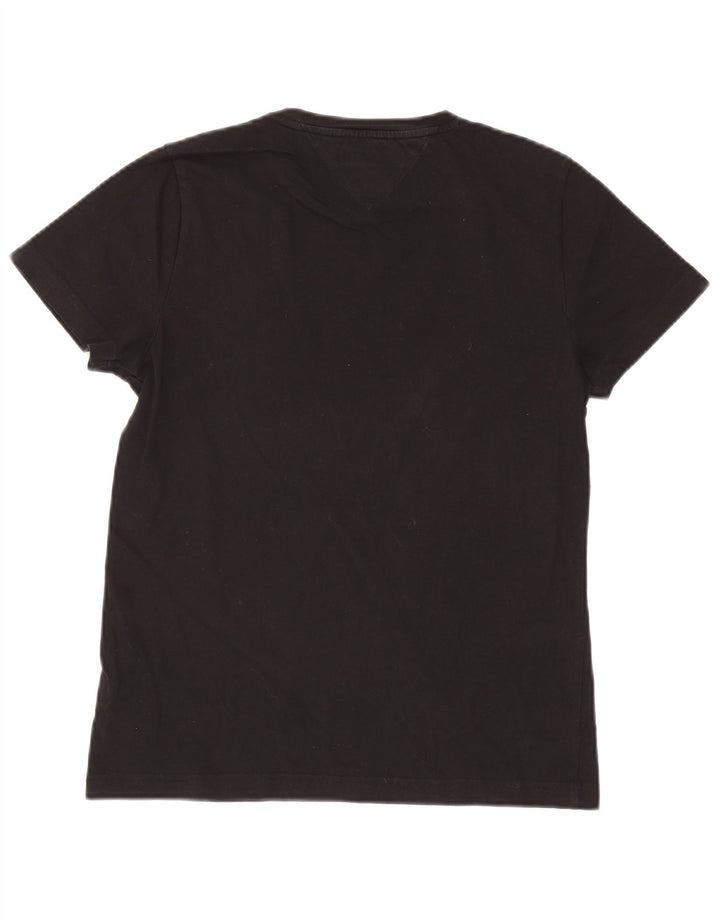 Tommy Hilfiger Herre T-Shirt Top Lille Sort Bomuld