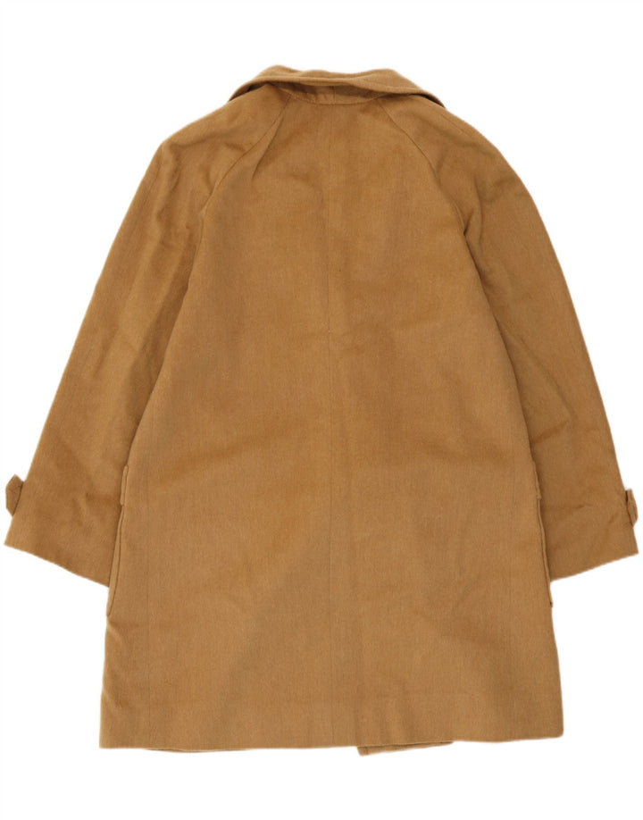 Vintage Dame Dobbeltradet Frakke UK 14 Medium Beige