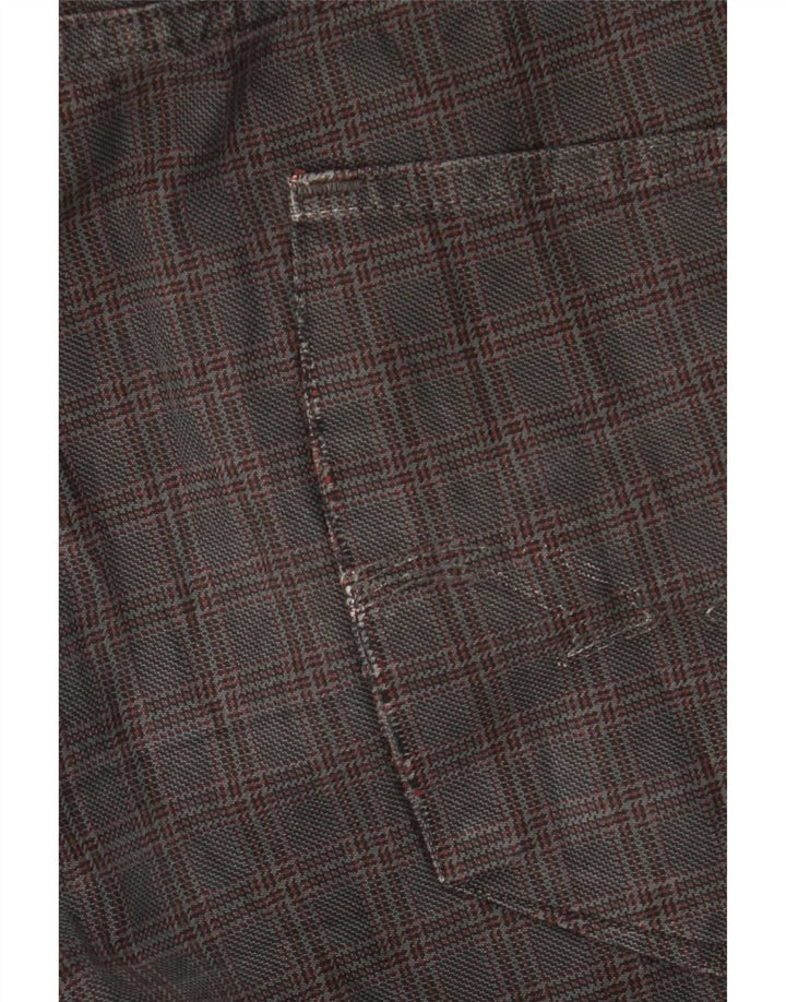Trussardi Straight Casual Bukser til mænd W36 L32 Grå ternet