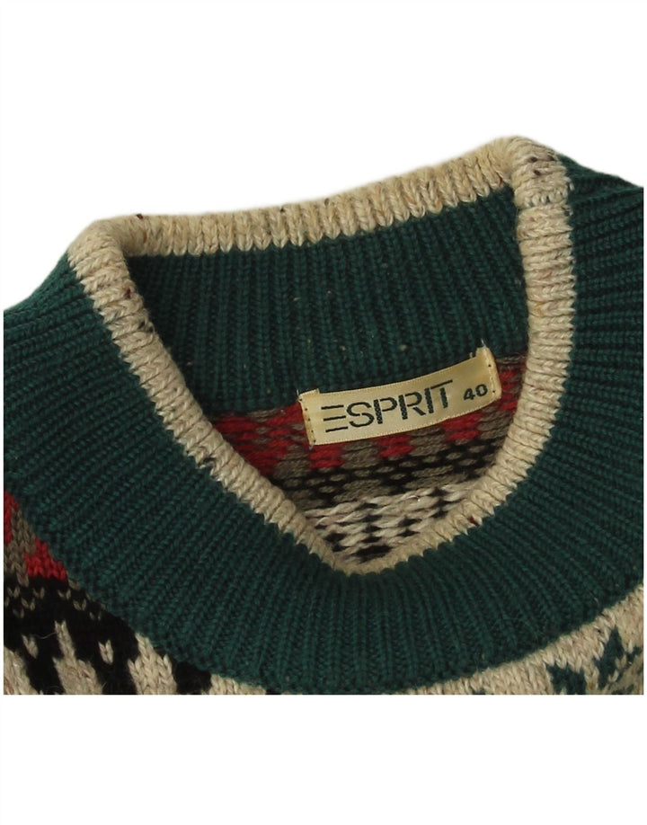 Esprit Dame sweater med rund hals EU 40 Medium Flerfarvet Fair Isle