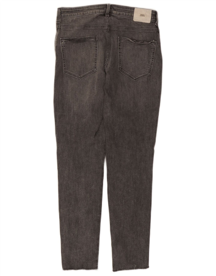 Zara Dame Slim Jeans EU 42 Large W32 L28 Grå