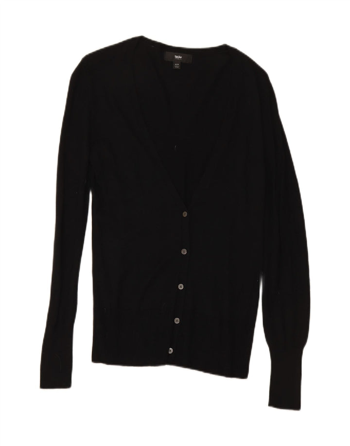 MOSSIMO Womens Cardigan Sweater UK 6 XS Black Nylon Vintage Mossimo and Second-Hand Mossimo from Messina Hembry 