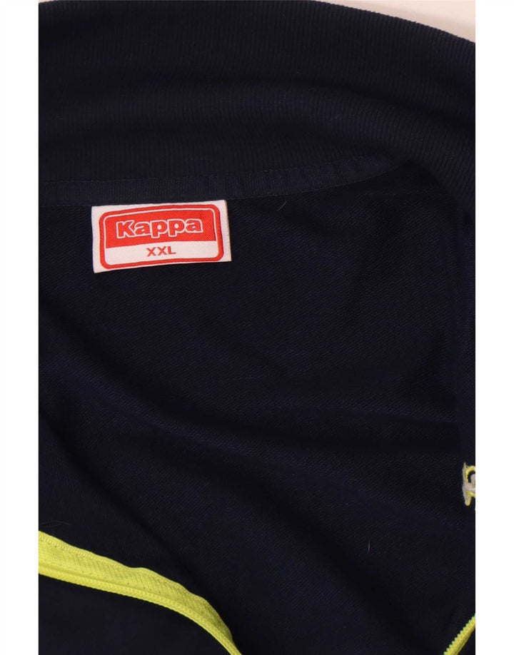 Kappa Træningsdragt til mænd Top jakke 2XL Navy Blue Colourblock