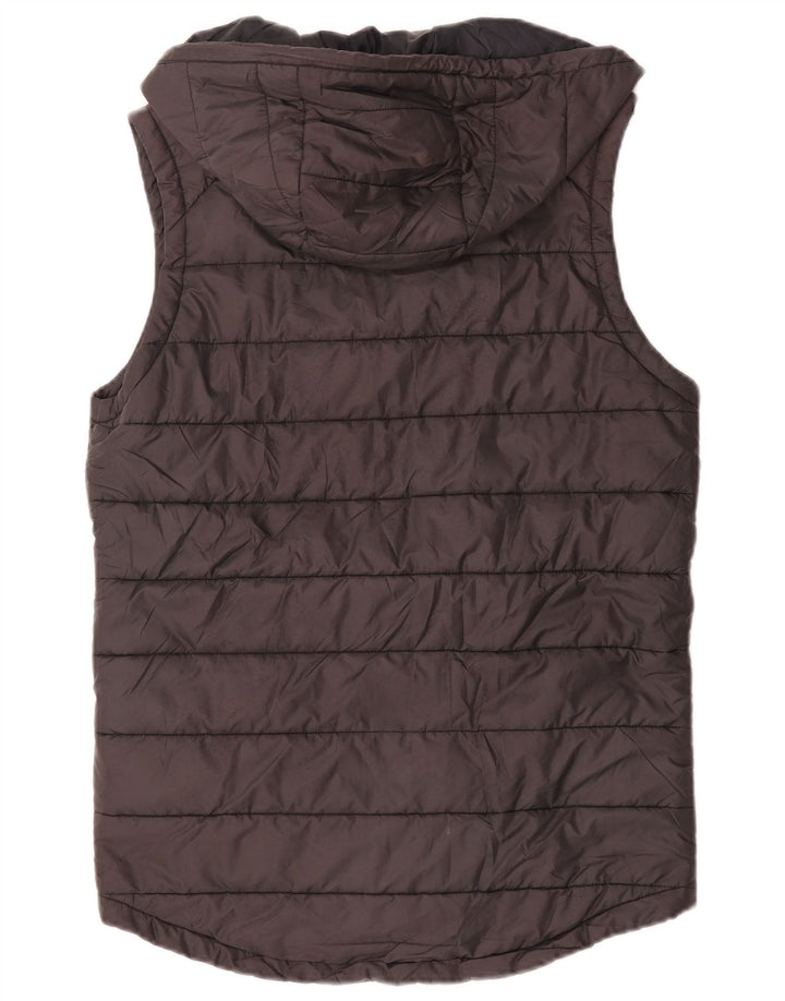 Nike Herre hætte polstret Gilet UK 36 Lille sort polyester
