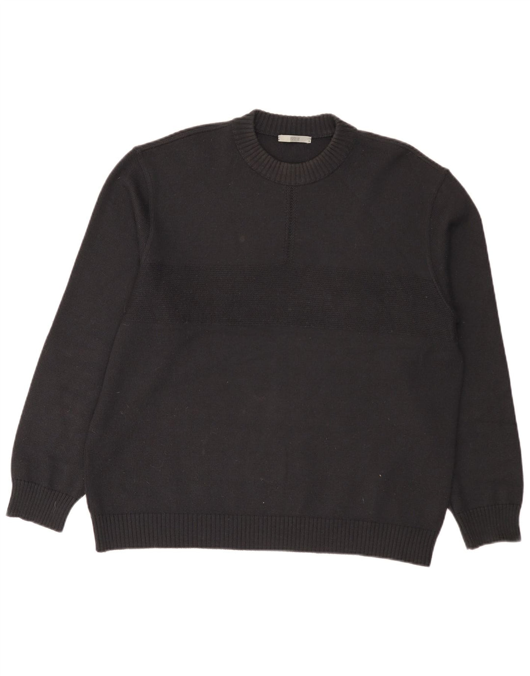 Marks & Spencer Herre sweater med rund hals, stor marineblå akryl