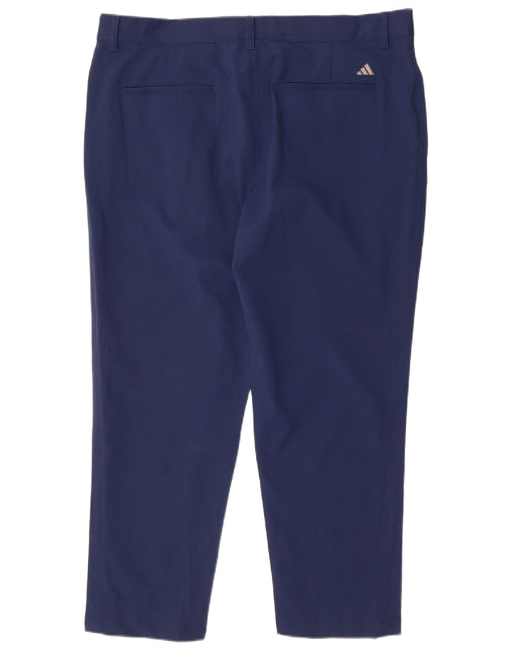 Adidas Herre Pegged Chino Bukser W38 L28 Marineblå Polyester