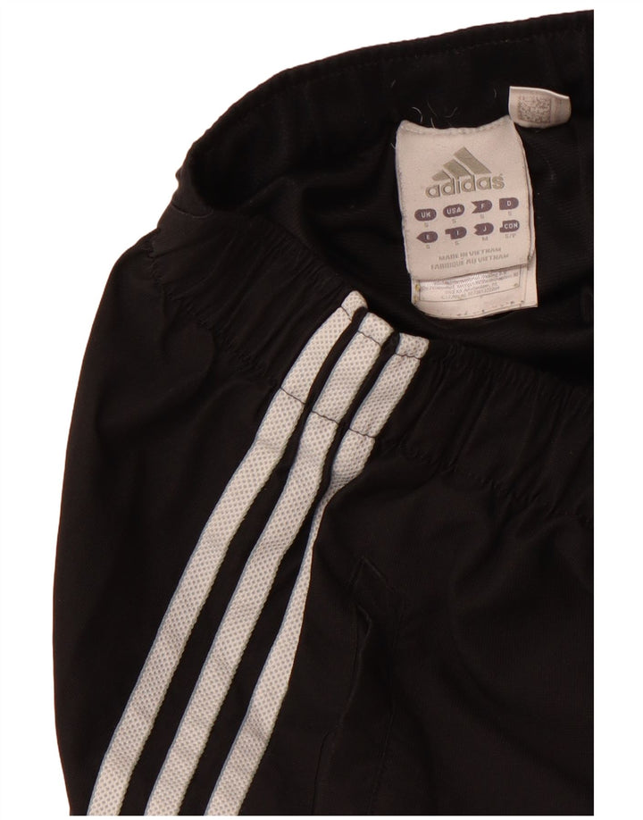 Adidas Herre Climacool grafiske sportsshorts Små sorte polyester