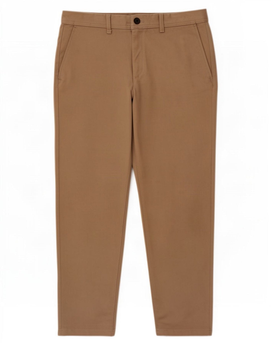 Zara Herre Slim Chino Bukser EU 42 Large W32 L28 Beige Polyester