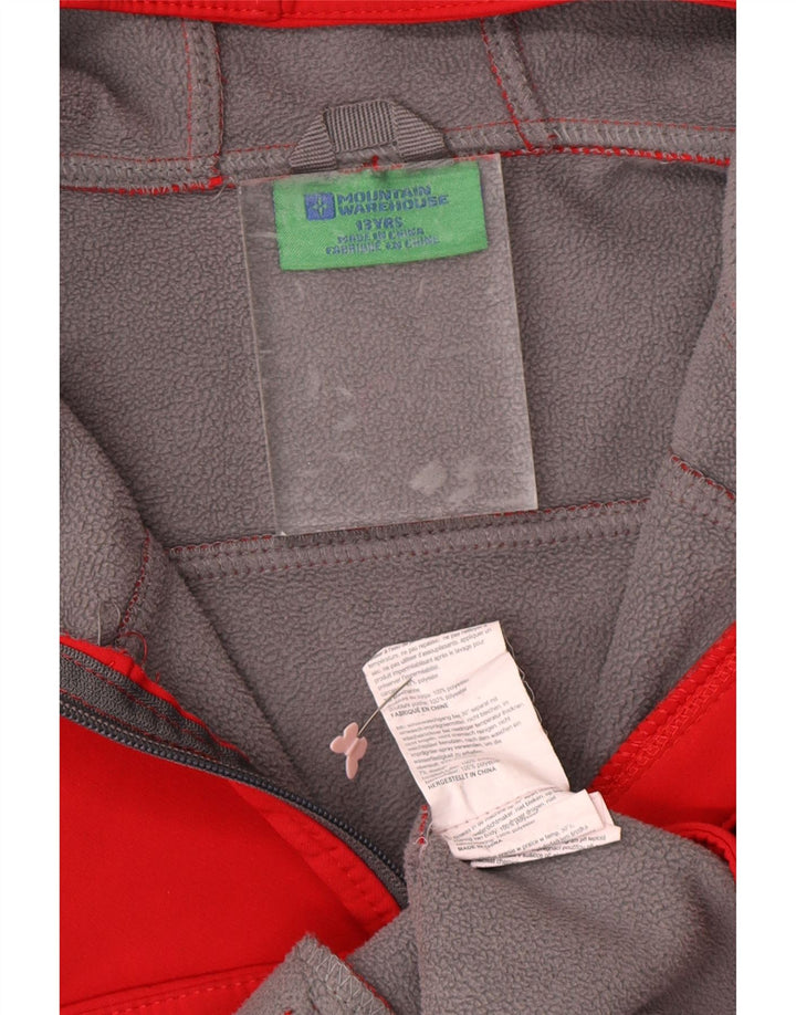MOUNTAIN WAREHOUSE Vindjakke med hætte til drenge 12-13 år rød