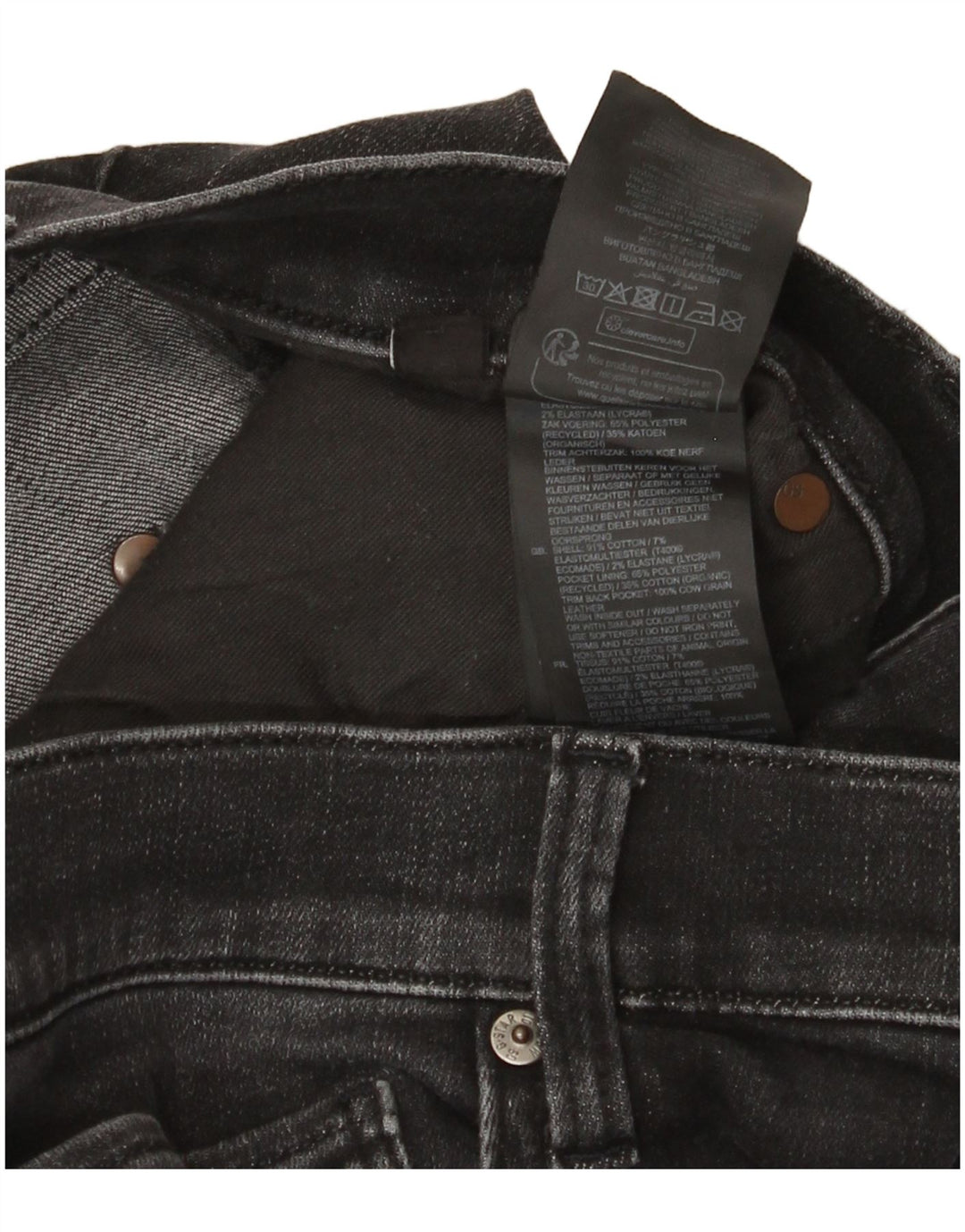 G-Star Slim Jeans til mænd W36 L30 Sort bomuld