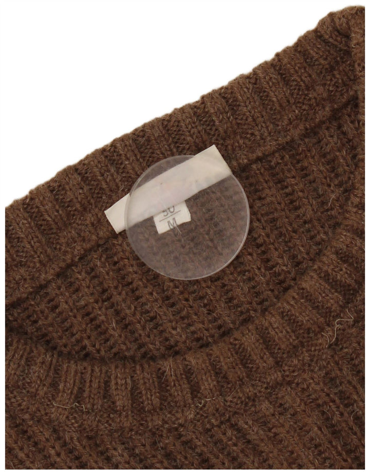 Setball Herre Crew Neck Jumper Sweater IT 50 Medium Brown Colourblock