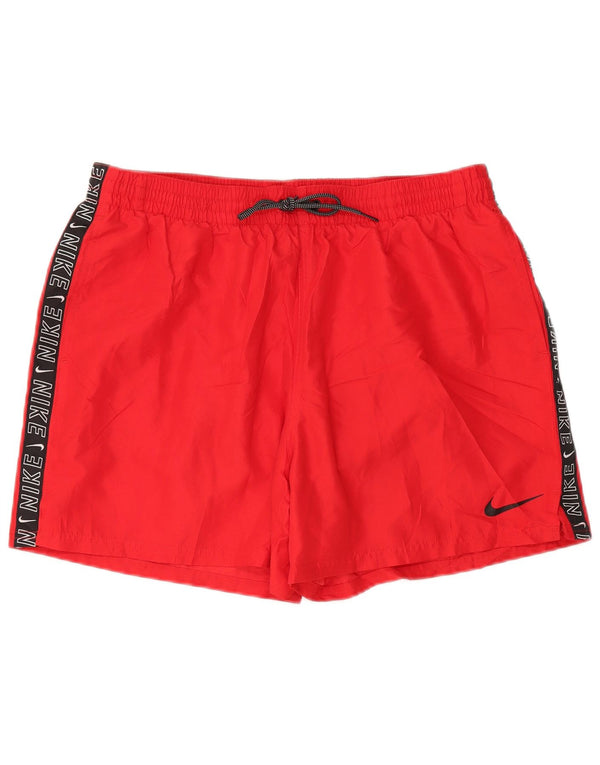 NIKE Grafiske svømmeshorts til mænd XL Rød polyester