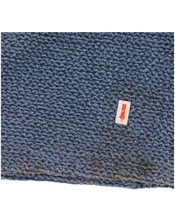 WEIRD FISH Dame Sweatshirt Jumper UK 14 Medium Blue Bomuld