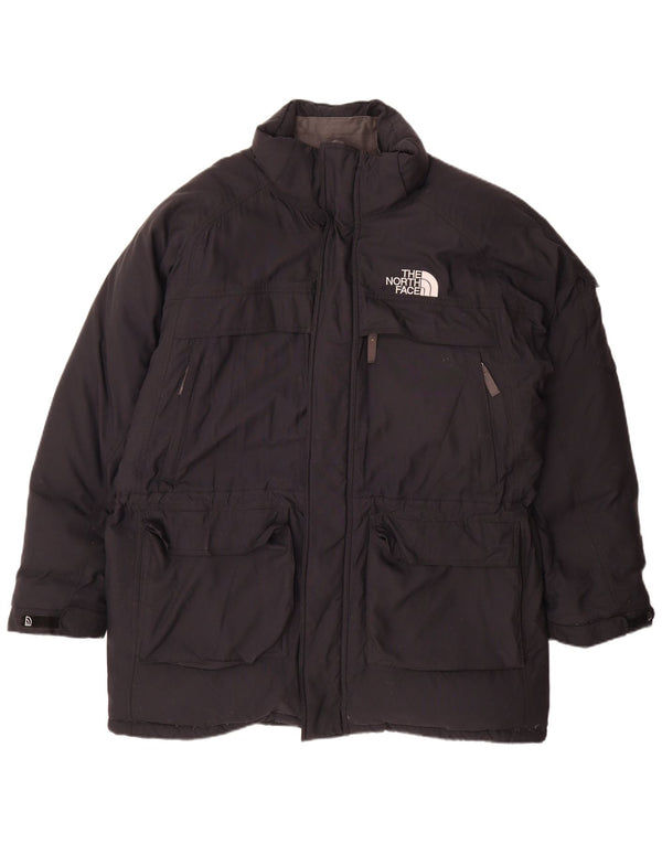 The North Face Herre Polstret Jakke UK 40 Stor Sort Nylon