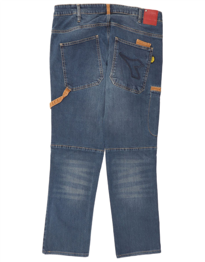 Diadora Herre Cargo Straight Jeans W34 L30 Blå