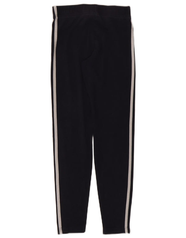 Adidas Girls Leggings 13-14 Years Navy Blue Cotton