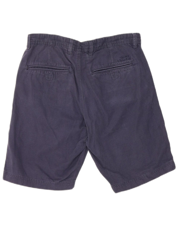 Weird Fish Herre Chino Shorts Large W34 Marineblå Bomuld