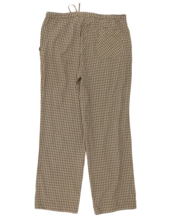 Rohan lige chinosbukser til kvinder Medium W30 L30 Khaki ternet polyester