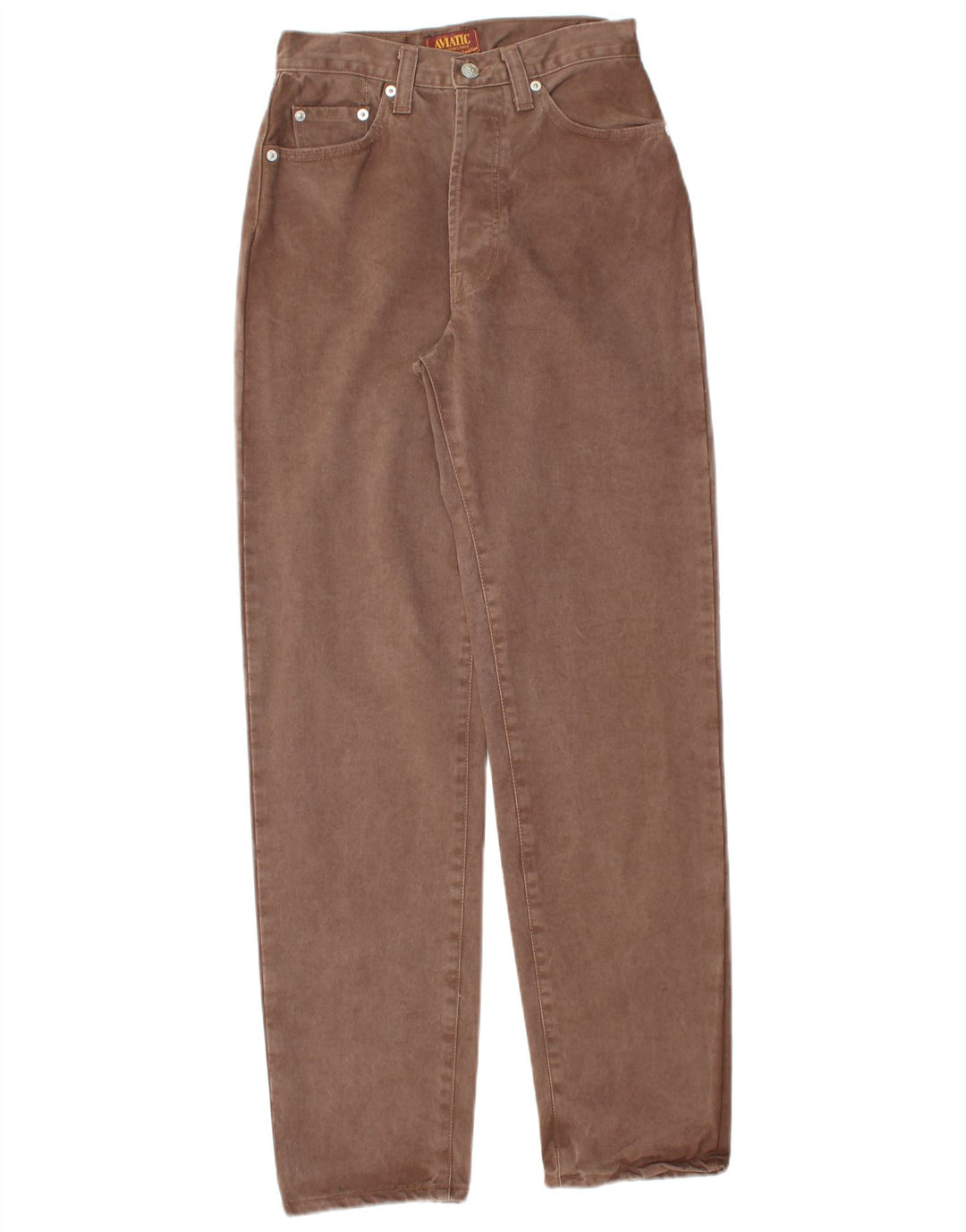 AVIATIC koniske jeans til kvinder W28 L31 brun bomuld