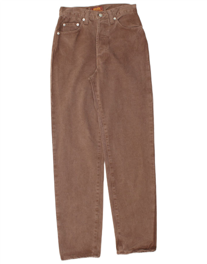 AVIATIC koniske jeans til kvinder W28 L31 brun bomuld