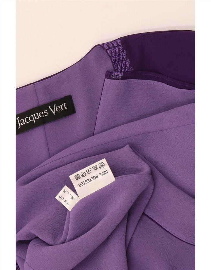 Jacques Vert Dame 3-knaps blazerjakke UK 16 Stor lilla polyester