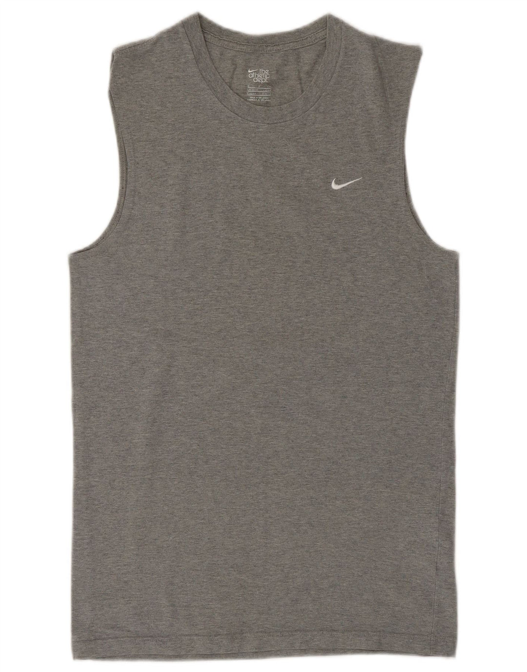 Nike Herrevest Top UK 34/36 Small Grey Bomuld