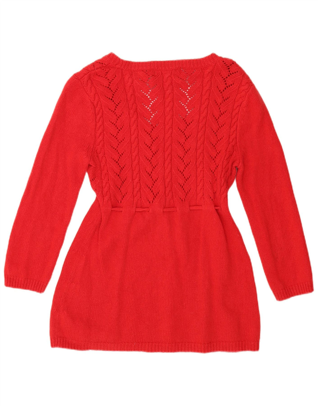 MICHAEL KORS Dame 3/4-ærmet bådhalstrøje UK 12 Medium Rød